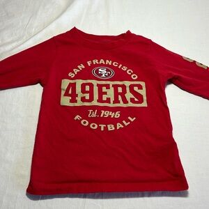 2T San Francisco 49ers football long slee t-shirt